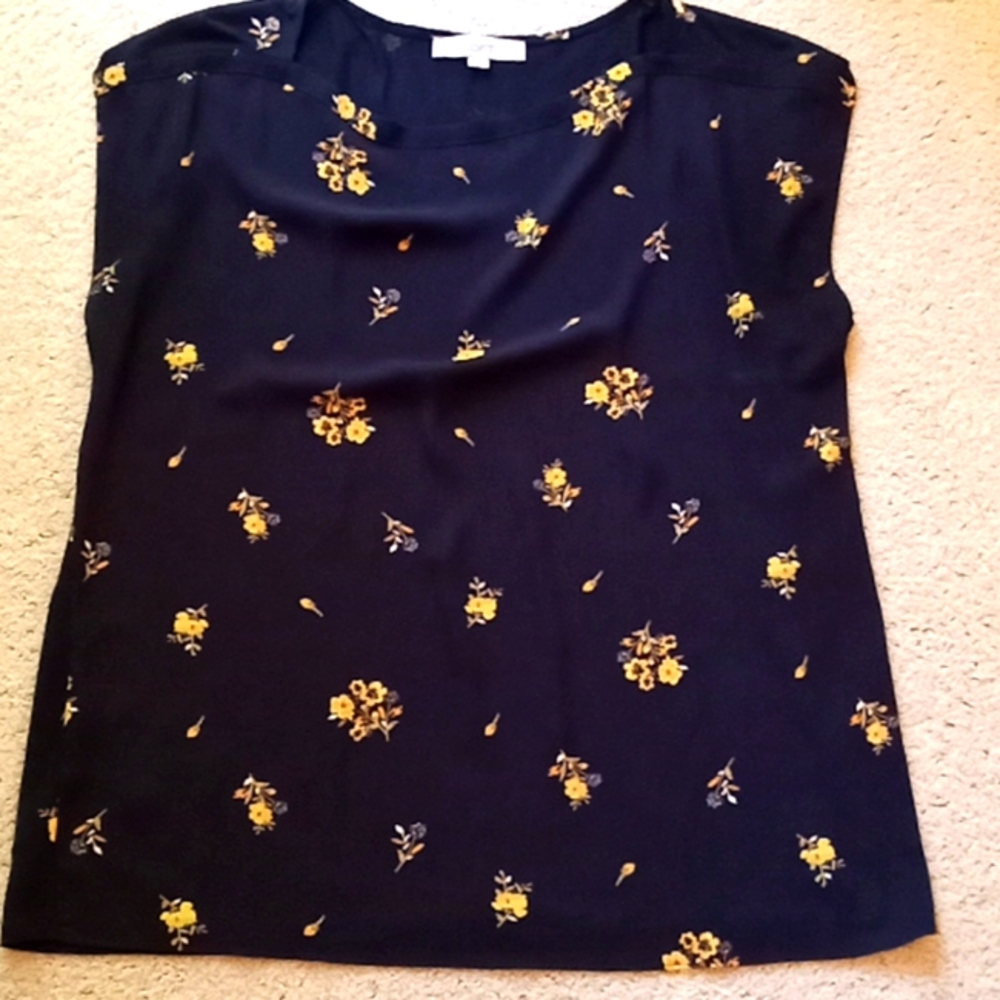Cap sleeve Loft blouse